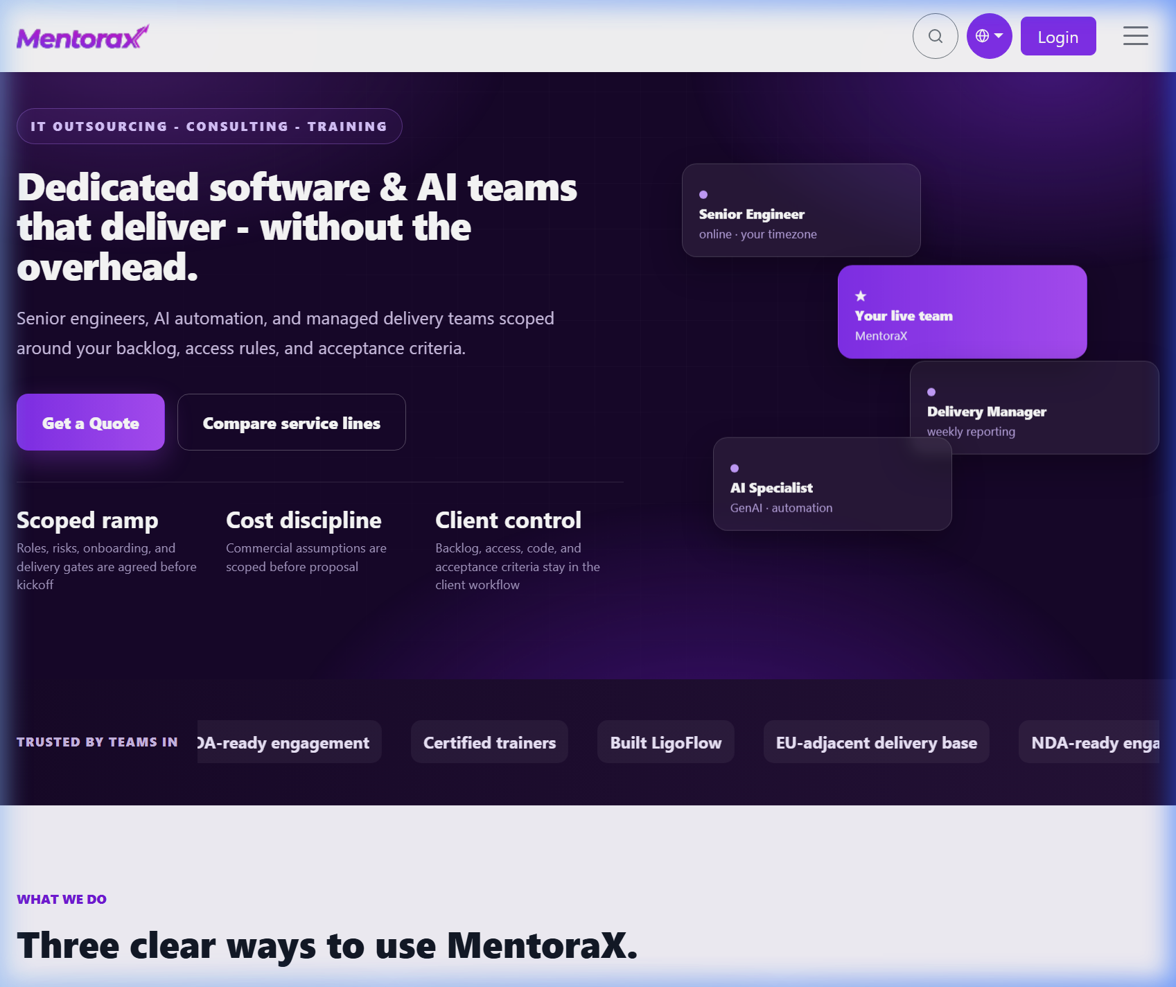 MentoraX Enterprise IT Platform
